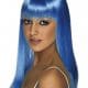 Blue Neon Long Straight Glamourama Wig