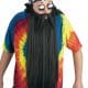 Extra Long Beard with Mustache - Black