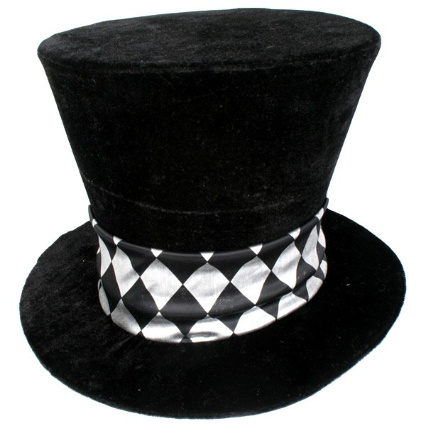 Mad Hatter Jumbo Top Hat Black Abracadabra Fancy Dress