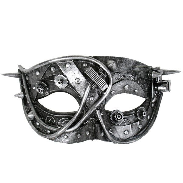 Mortimer Steampunk Silver Eye Mask