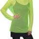 Top - 80S Fishnet Top - Neon Green
