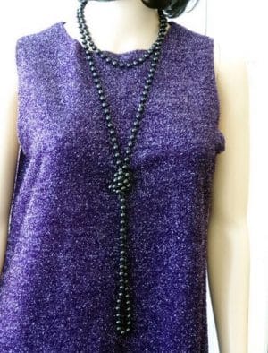 Beads Flapper - Black 183 cm