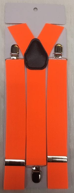 Braces Fluro Orange Suspenders