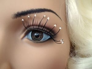 Eyelashes - Black With Water Drops