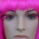 Eyelashes - Feather Tip Pink and Black
