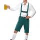 Green Oktoberfest Lederhosen Bavarian Man Costume