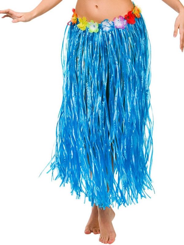 Hawaiian Hula Skirt Blue