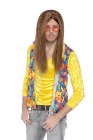 Hippie Guy - Brown Wig