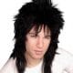 Black Poita Spiky Mullet Wig