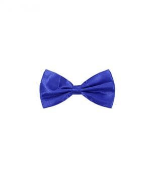 Bow Tie Satin Blue