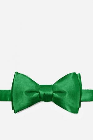 Bow Tie Satin Green
