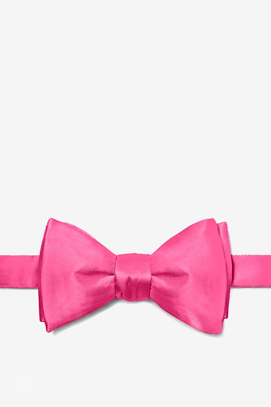Bow Tie Satin Hot Pink