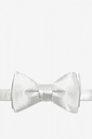 Bow Tie Satin White