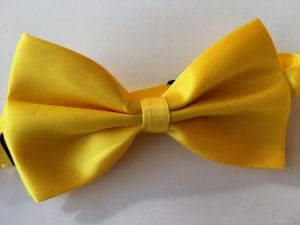 Bow Tie Satin Yellow