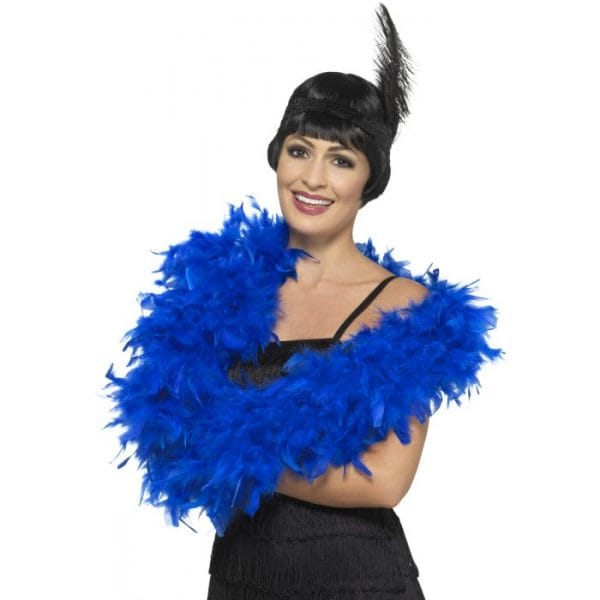 Deluxe Feather Boa, Royal Blue