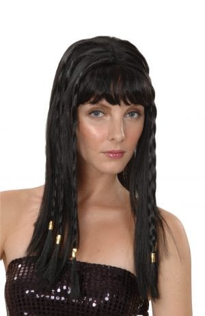 Egyptian Cleopatra Black Wig with Braids