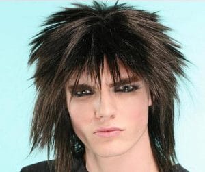 Gothic Rock Star Wig - Black