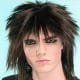 Gothic Rock Star Wig - Black