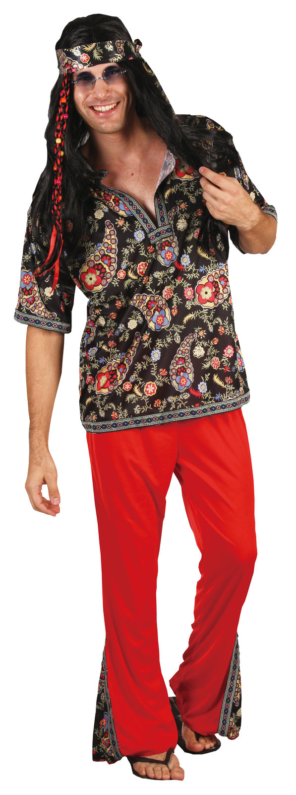 Hippie Costume Hippy Man - Abracadabra Fancy Dress