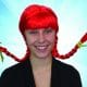 Plaited Plaits Red Wig Pippi Longstocking