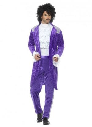 Prince 80s Purple Rain Musician Costume