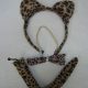 leopard head band and accessories