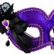 Masquerade Mask Purple with side Ribbon