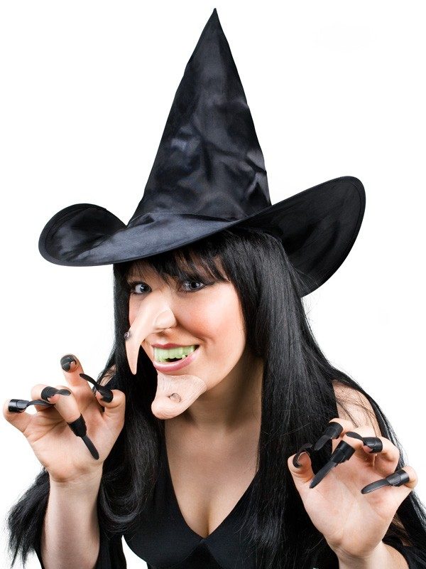 Witch Set - Hat, Nose, Chin, Teeth & Claws