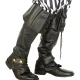 Boot Covers White Go Go GoGo Hippie Hippy 60s 70s Bootcovers - image  on https://www.abracadabrafancydress.com.au