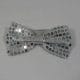 Bow Tie Sequin Silver