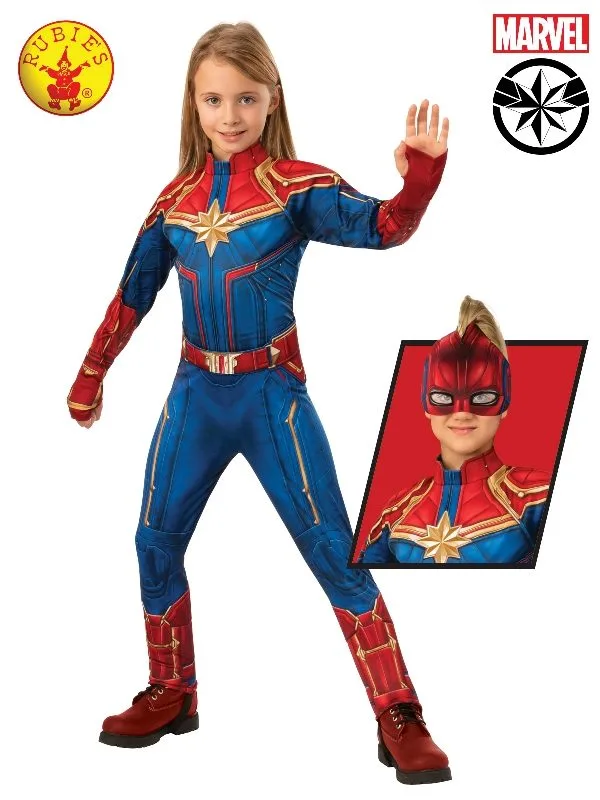 Captain Marvel Deluxe Hero Suit Child