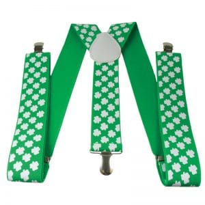 St Pattys Day Suspenders Shamrock