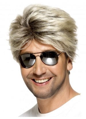 Blonde 80's Street Wig George Michael Wham