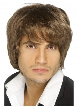Brown Boy Band Wig Austin Powers
