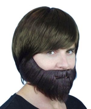 Bad Biker Moustache & Beard Black Goatee Beard - image Beard-Brown-Synthetic-With-Elastic-300x359 on https://www.abracadabrafancydress.com.au