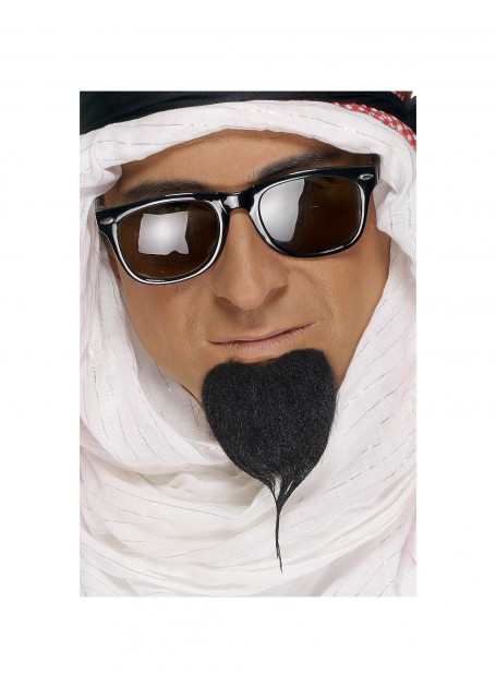 Black Arab Sheikh Beard - image Black-Fake-Sheikh-Beard on https://www.abracadabrafancydress.com.au