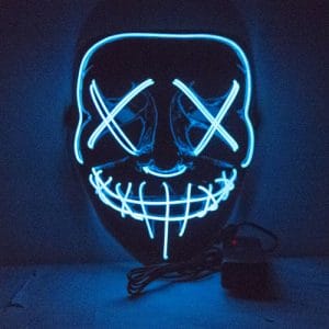 Plastic Squid Game - Square Mask Round Six Face Mask Cosplay Horror Game - image Mask-The-Blue-Purge-300x300 on https://www.abracadabrafancydress.com.au