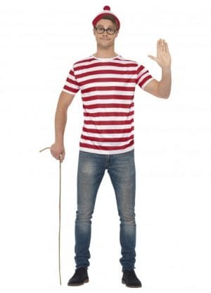 Vintage Clown Costume Pennywise IT Movie Stephen King Halloween Jester - image Wheres-Wally-Kit-300x415 on https://www.abracadabrafancydress.com.au