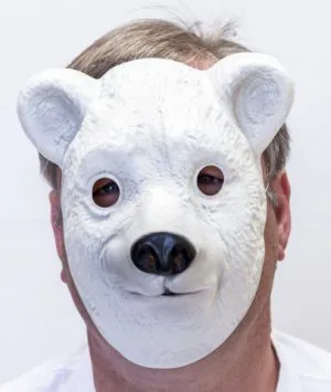 Plastic Squid Game - Triangle Mask Round Six Face Mask Cosplay Horror Game - image POLAR-BEAR-MASK-300x355 on https://www.abracadabrafancydress.com.au