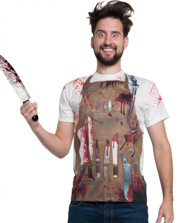 Butcher T-Shirt  Leatherface Texas Chainsaw Massacre - image Butcher-T-Shirt-600x750 on https://www.abracadabrafancydress.com.au