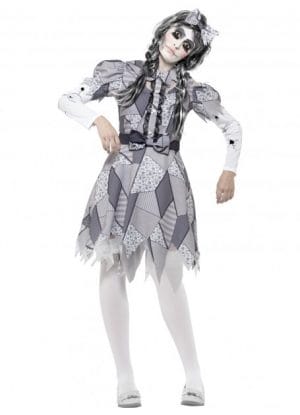 Curves Skeleton Bones Costume Gothic Halloween Horror Plus Size Dress - image Damaged-Doll-Costume-300x415 on https://www.abracadabrafancydress.com.au