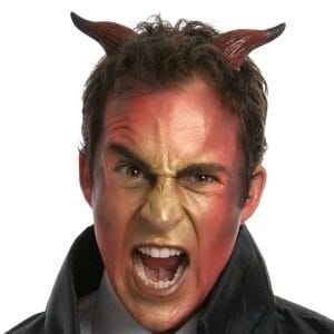Deluxe Bowler Hat Derby Felt Black Charlie Chaplin 50s Fancy Dress Up Costume - image Devil-Horns-300x300 on https://www.abracadabrafancydress.com.au