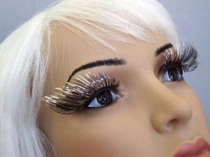 Eyelashes - Black With Diamontes - image Eyelash-Silver-Blk-Tinsel-Long-300x225 on https://www.abracadabrafancydress.com.au