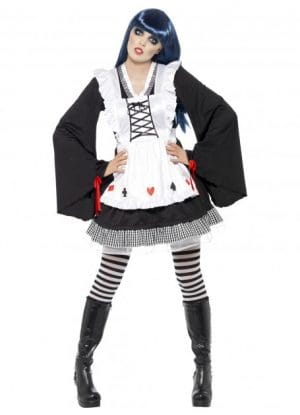 Curves Skeleton Bones Costume Gothic Halloween Horror Plus Size Dress - image Gothic-Alice-Costume-300x415 on https://www.abracadabrafancydress.com.au