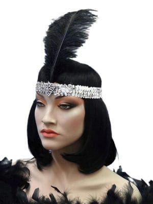 Cowboy Hat Rainbow Stetson Hat - image Headband-Crystal-Heart-Silver-Flapper-Headband-300x400 on https://www.abracadabrafancydress.com.au