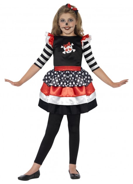 Pirate Skully Girl Costume Age 3-4 - image Skully-Girl-Costume on https://www.abracadabrafancydress.com.au