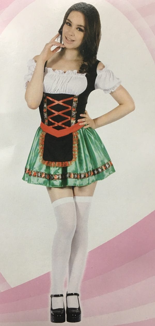 Green Beer Girl Babe German Oktoberfest Dress - image Beer-Girl-600x1259 on https://www.abracadabrafancydress.com.au