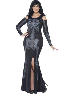 Curves Skeleton Bones Costume Gothic Halloween Horror Plus Size Dress - image Curves-Skeleton-Costume-300x400 on https://www.abracadabrafancydress.com.au