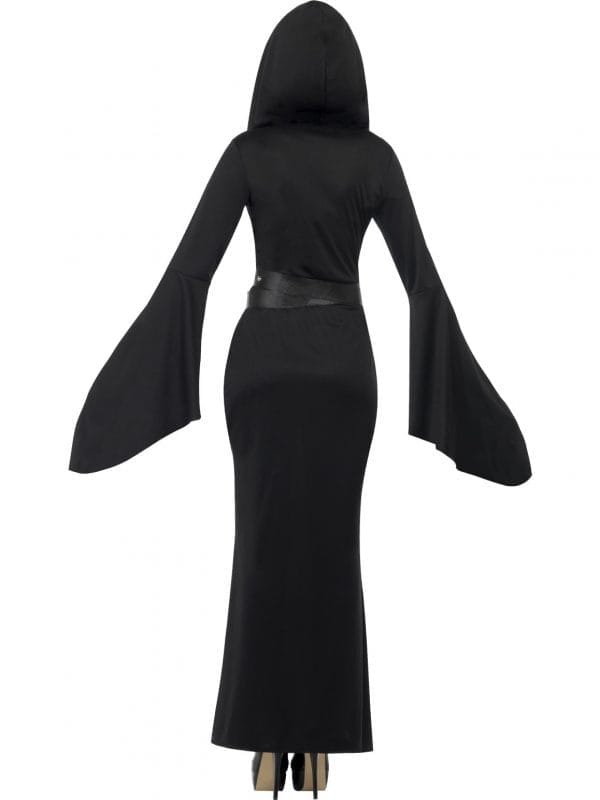 Womens Lady Grim Reaper Costume Halloween Skeleton Horror Fancy Dress Plus Size - image Lady-Reaper-Costume-2-600x800 on https://www.abracadabrafancydress.com.au