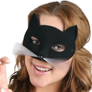 Skulls and Roses Day of Dead Masquerade Mask - image TABBY-CAT-Black-Eye-Mask-300x300 on https://www.abracadabrafancydress.com.au